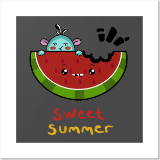 Sweet Summer Watermelon Posters and Art
